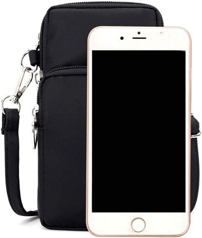 MINTEGRA Crossbody Phone Purse Nylon Shoulder Pouch Walking Wallet Wristlet Sport Armband in Kuwait