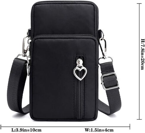 MINTEGRA Crossbody Phone Purse Nylon Shoulder Pouch Walking Wallet Wristlet Sport Armband in Kuwait