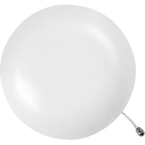 SureCall Ultra Thin Indoor Dome Antenna Ultra-Wideband Interior Omni-Directional for Ceiling with N-Female Connector, 50 Ohm High Performance UWB 617-2700 MHz, Includes Mounting Kit, White