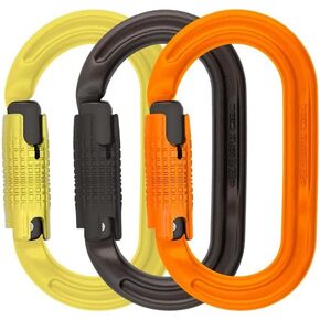 DMM Ultra O Locksafe 3 Color Pack Lime/Grey/Orange 3-Stage Auto-Locking Carabiner