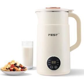 6 in 1 Automatic Electric Bean and Nut Milk Maker,27oz(800ml) Homemade Almond,Oat,Smoothie,Juice,Coconut,And Plant Based Milks,Soy Milk Maker Machine with Self-Cleaning&1-12 Hour Delay Start