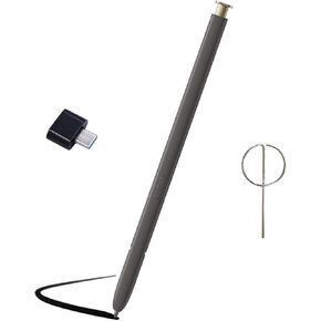 Galaxy S24 Ultra S Pen Replacement for Samsung Galaxy S24 Ultra S Pen Without Bluetooth for Samsung Galaxy S24 Ultra 5G Stylus Pen with Eject Pin (Yellow Gold) Type-C Convertor