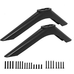 TV Stand Leg for Roku RCA LG Replacement Flat Screen TV Legs Feet Compatible with Smart TV 20in 22in 25in 27in 32in 36in 39in 40in 45in 55in TVs with Screws Television Stand Mount