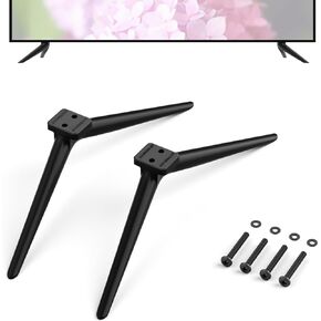 Yaotieci Metal TV Stand Only for 75R6A5R Roku Smart TV 75inch Plus Series 4K QLED Roku TV Legs, Replacement TV Base Stands for Roku Plus Series Roku TV Feet wr Screws Set, Easy to Install