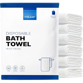 Disposable Bath Towels for Travel - Disposable Towels - Body Towel Big Size 27.5 x 55 inch Gym Towels Camping Towel Glamping Essentials Travel Towels