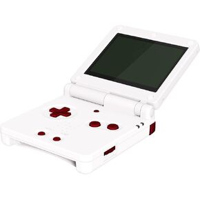 eXtremeRate Scarlet Red Custom Full Set Buttons for Gameboy Advance SP, Replacement A B L R Button Power On Off Volume Button D-pad Key for GBA SP Console - Console NOT Included