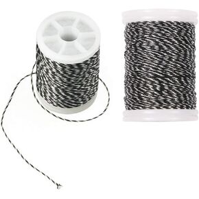 Linkboy Archery Bow String Serving Thread Bowstring Serving Material 0.020" for Bowstring Tie Peep Nock Protection, 120 Yard/Roll, Pack of 2 Rolls