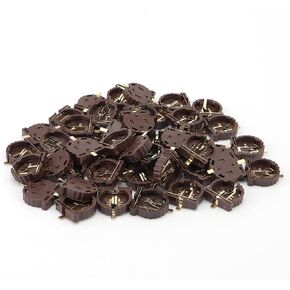 JIUWU 50x CR1220 Computer Small Coin Size Button Battery Box Socket Holder Case