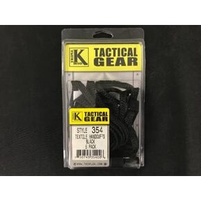 TRIPLE K 35400 354 Textile Handxuffs, Black, Plain Finish