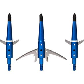 Swhacker Levi Morgan Series 2-Blade Blade Lock Broadhead 2.5" Pack of 3, Blue