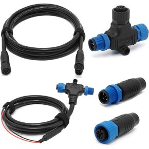 NMEA 2000 Starter Kit Marine NMEA 2K Network Accessories for GPS, Automotive, Boat, Marine Grade NMEA 2000 Backbone Cables Drop Cables Tees Terminators (Single Device)