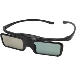 DLP 3D Glasses HD Lens 1080P Active Shutter Glasses, Wearable for Myopic People with DLP Link 3D Projectors