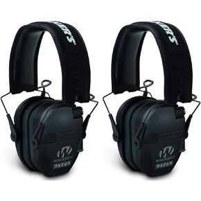 Walkers Razor Slim Electronic Shooting Muffs 2-Pack Bundle (Black)