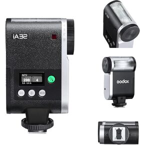 GODOX iA32 Mini Flash Speedlite Hot Shoe Flashes for Fuji, for Canon, for Nikon, for Sony, for Olympus Camera