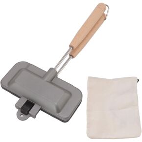 Sandwich Frying Pan, Double Sided Hot Dog Toaster, Small Portable Non Stick Removable Sandwich Clamp Kitchen Tool for Breakfast Pancakes, Toast, Omelets