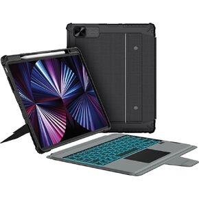 Nillkin iPad Air 11 inch Case with Keyboard M2 and for iPad Pro 11(4th/3rd/2nd/1st Gen)& iPad Air 5th/4th, Detachable Backlit Folio Keyboard Case for iPad Pro 11 inch with Camera Cover and Trackpad