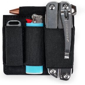 VIPERADE PL7 EDC Pouch Hook and Loop Pouch, EDC Elastic Organizer Holder, EDC Organizer Pouch Panel Hook Backed Accessories Holder for Backpack, Tactical Vest, EDC Bag