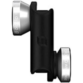 4-IN-1 Lens for iPhone 6/6s and 6/6s Plus Silver Lens/Black Clip (Wide-Angle, Fisheye and Macro Lens)