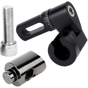 LWANO Fully Adjustable V-Bar Mount Quick Disconnect Bow Rod Stabilizer, Archery Compound Recurve Bow Stabilizer Single Double Sidebar Back bar stabilizer Mount