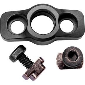 Mlok Sling Mount for QD Push Button or QD Sling Swivel Adapter, M-LOK QD Latch Plate, M-LOK Compatible, Includes 2 T-Nuts & 2 Screws, Made in USA, Black