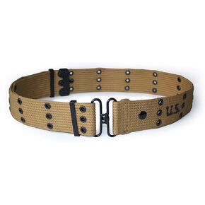 Repro WWII American WW2 US M36 Pistol Belt 1936 Army Khaki Webbing Canvas 43''