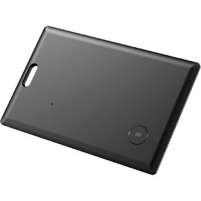Smart Tracker Card, Global Locator Tracking Device, Works with Apple Find My (iOS Only), Item Finder for Wallet, Keys, Luggage, Bags and More, 1 Pack, Black