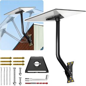 Gen 3 Mount for Starlink, Adjustable Mounting Kit Compatible with V3 Starlink Standard Dish/Adapter for Starlink Kickstand Dishy/Pipe Adapter【Full Set Pivot Mounting Kit with Extended Pipe】