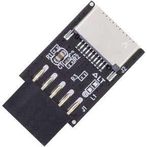 Xiwai USB 2.0 9Pin 10Pin Mainboard Header Male to USB 3.1 Front Panel Socket Key-A Type-E Extension Adapter