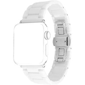 متوافق مع Apple Watch Band 49mm 46mm 45mm 44mm 42mm 42 مم سيراميك ، فرقة استبدال حزام الشوكة الفولاذ المقاوم للصدأ من أجل Apple Watch Ultra 2/Ultra/Series 10/9/8/7/6/5/4/3/2/1/SE