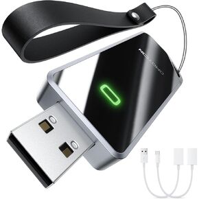 OMOTON Wireless CarPlay Adapter for iPhone, Mini Size with Extension Cable, Wireless Control Plug & Play CarPlay Adapter, Compatible with iPhone 6+ and iOS 10+, 800+ Car Models, Not for Android