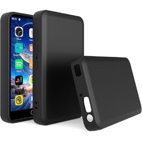 MP3 MP4 Player Case for ZAQE M505 4.0 inch, Fotosuncy Slim Fit Soft TPU Matte Cover with Cleaning Cloth Black