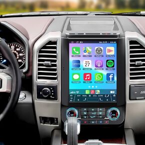 for Ford F150 2015-2021 Android 13 Car Stereo 8-core, 12.1 Inch IPS Touch Screen Car Radio with Wireless Carplay/Android Auto,GPS, WiFi, Bluetooth,FM, Support OBD2/DVR/DSP