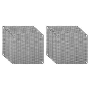 PATIKIL 80mm/3.1" PC Fan Dust Mesh, 16 Pack PVC Computer Cooler Dust Filter PC Case Dust Cover Grills for Computer Cooler Fan PC Case Dustproof, White