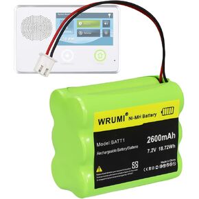 BATT1 Battery Replacement for 2GIG GC2: BATT1X BATT2X for 2GIG-GC2 2GIG-CNTRL2 2GIG-CP2 GCKIT311 Go Control Panel Security Alarm System 228844 6MR2000AAY4Z 10-000013-001 Linear PERS-4200