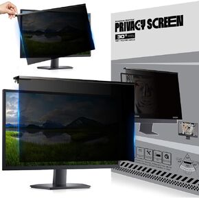 Privacy Screen for Computer Monitor 32 Inch, Hanging Type Computer Privacy Screen, High Transparency Blue Light Blocking Screen Protector Panel, Anti-UV Eye Protection, Not Anti Glare