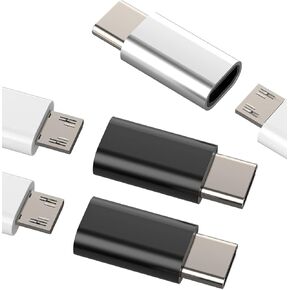 Micro USB Female to USB C Male(3pack) Adapter Android Port Charge Cable to Type-C Charging Converter for Pixel 5XL LG Compatible for Samsung Galaxy Note S10 S20 S21 Ipad Pro Air4 Cord Connector