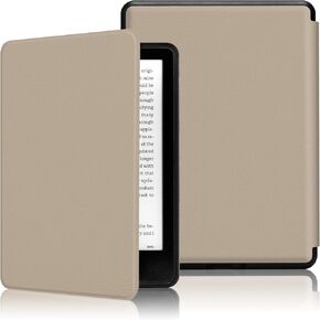 MOROCK Case for All-New 7" Kindle Paperwhite (12th Generation-2024 released), Fits Kindle Colorsoft Paperwhite Signature Edition, Lightweight PU Leather Cover with Auto Wake/Sleep, Khaki Leopard Print