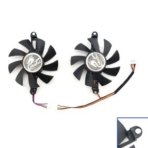 استبدال مربع مربع/فتحة فتحة مروحة تبريد بطاقة P106-100 GTX1060 960 950 مروحة GPU (تثبيت ثقب دائري)