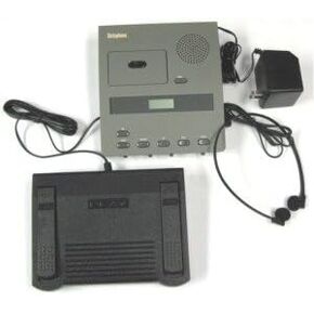 Dictaphone 3740 Microcassette Transcriber --- Complete with Foot Control and Comfort-Fit Headset