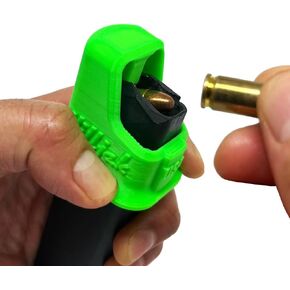 Magazine Speed Loader Designed to fit Glock 17, 19, 26, 34, 22, 23, 27, 35 Quickie Loader Neon Green
