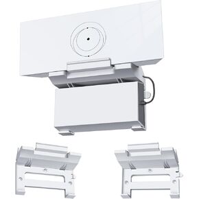 2 in 1 Wall Mount Compatible with Starlink Gen 3 Router and Starlink V3 Router Mount,Power Supply Mounting Kit Tailored for Starlink Gen3 Wireless Router,ABS Bracket Holder for Space Saving, White
