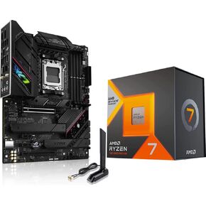 MICRO CENTER AMD Ryzen 7 7800X3D 8-Core16-Thread Desktop Processor with ASUS ROG Strix B650E-F Gaming WiFi AM5 Gaming Motherboard