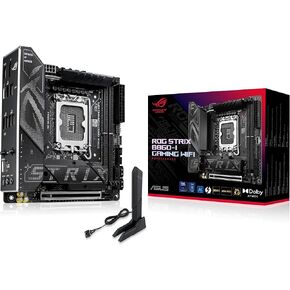 ASUS ROG STRIX B860-I GAMING WIFI B860 LGA 1851 mITX Mini-ITX motherboard, Intel® Core™ Ultra Series 2 Ready, Advanced AI ready, 10+1+2+1 stage, DDR5, 2.5G LAN, WiFi7, M.2, Thunderbolt™ 4, USB Type-C®