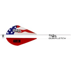 Bohning Blazer QuikFletch American Flag 6 pk, White