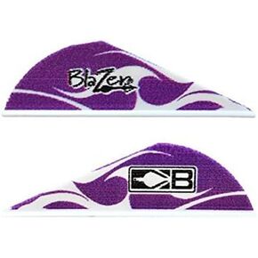 Bohning True Color 2" Blazer Vanes Purple Flame Blazer Vane, 36pk