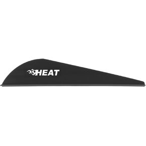 Bohning Heat Vane, Low Profile Hunting Vane, 2.5" 36pk, Black