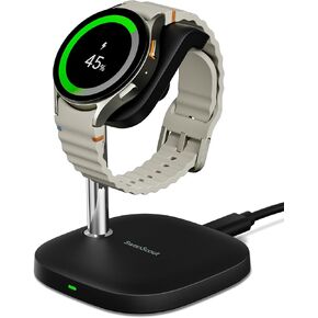 Charger Stand for Samsung Watch, Fast Charging for Samsung Galaxy Watch 7/Ultra/6/6 Classic/5/5 Pro/4/3/Active 2, SwanScout 505S