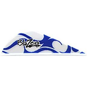 Bohning True Color 2" Blazer Vanes Blue & White Flame Blazer Vane, 100pk