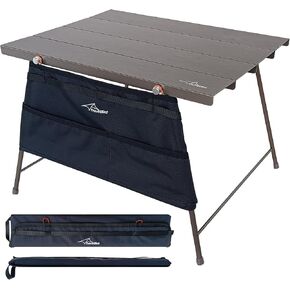 Flexifold Ultralight Aluminum Camping Table, Portable Folding Camping Table, Small Outdoor Side Table with Carry Bag for Outdoor Cooking, Picnic, Camp, Beach, Travel