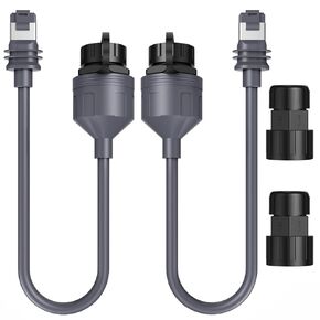EDUP LOVE Starlink Ethernet Adapter Gen 3/Mini | Waterproof Starlink Cable Extension for Mini | Starlink Standard to RJ45 Coupler for V3 Dish and Router | Starlink Enterprise(2 Pack)